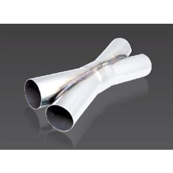 XForce 304 Stainless Steel Twin 3 Inch X-Pipe