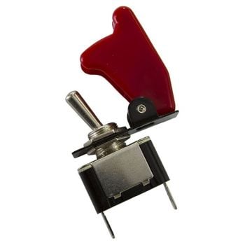 Aeroflow Red Covered Rocket / Missile Switch 12v 20A