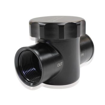 Aeroflow Billet Radiator Filter/Filler Anodised Black