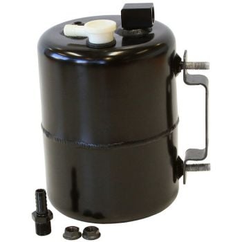 Aeroflow Brake Vacuum Reservoir Tank Black Incl Mounts & Fittings