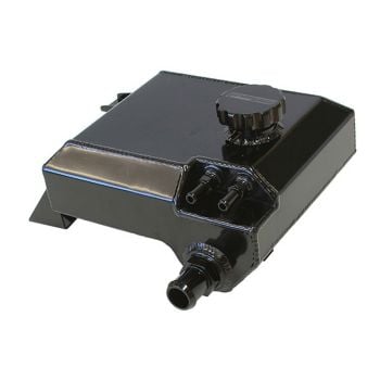 Aeroflow Fabricated Radiator Overflow Tank Black