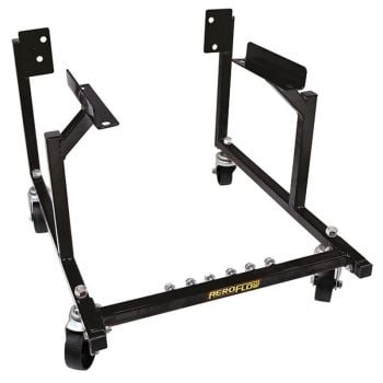 Aeroflow Engine Cradle Fits Ford V8 solid steel wheels black powder coated finish