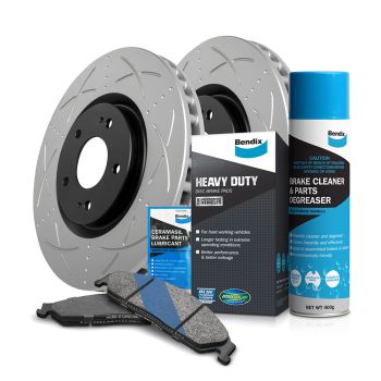 Bendix Ultimate Brake Rotors & Heavy Duty Pads Package (BR418 DB1223 HD)