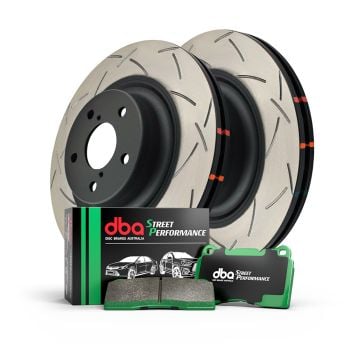 DBA Street Slotted Brake Rotors & Pads Package (DBA418S DB1678SP)