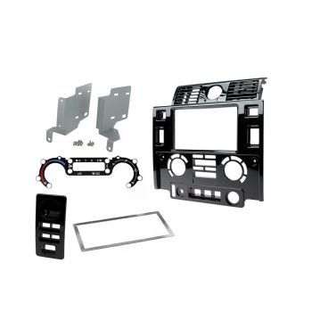 Aerpro FP8487 Double DIN Facia Kit to suit Landrover Defender Gloss Black