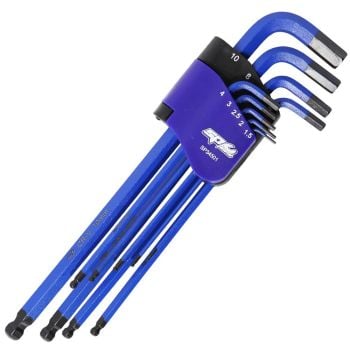 SP Tools Ball Drive Hex Key Set Metric Black Color Coded 9pc SP34501