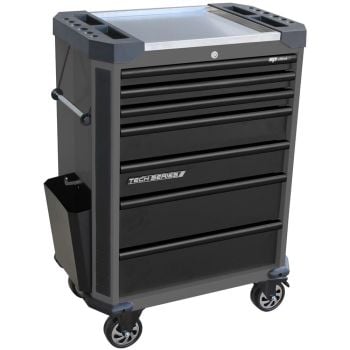SP Tools Tech Series Roller Cabinet 7 Drawer Diamond Black SP42255D