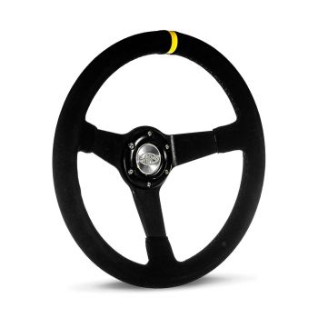 SAAS SW1016S Steering Wheel Suede 14" Drifter Black Spoke