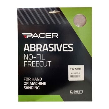 Pacer No-Fil Freecut Sandpaper 400 Grit 5Pk A23400-5