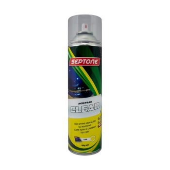 Septone Acrylic Paint Topcoat Clear Aerosol 400g AAAC400