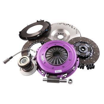 Xtreme Clutch KCR27630-2A Sprung Organic Twin Plate Clutch Kit suit Chev Corvette C5 V8 with Flywheel & CSC