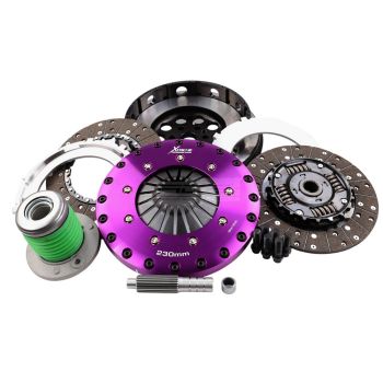 Xtreme Clutch KFD23697-2A Sprung Organic Twin Plate Clutch Kit suit Ford Mustang 2.3L with SMF & CSC