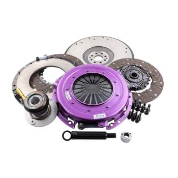 Xtreme Clutch KFD27630-2A Sprung Organic Twin Plate Clutch Kit suit Ford BA-BF XR8 with Flywheel & CSC