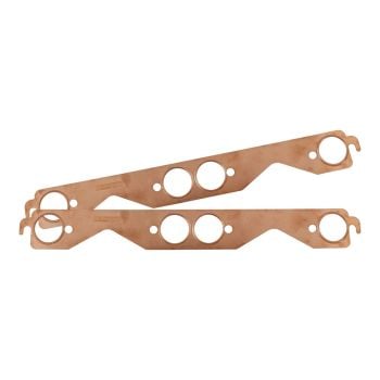 Aeroflow Round Port Copper Embossed Exhaust Gaskets fits Small Block Chev AF1854-1204
