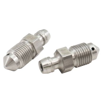 Aeroflow Stainless Steel Brake Bleed Nipples M10 x 1.00mm Sold as a Pair AF331-03