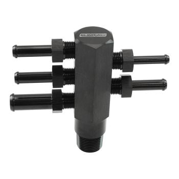 Aeroflow 3/8 NPT Vacuum Tree Alloy Blac AF458-06BLK