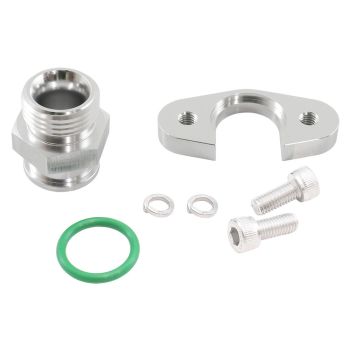 Aeroflow Nissan Fuel Pressure Regulator Adapter Silver suit Standard Regulator with Aftermarket Fuel Rails AF64-2209S