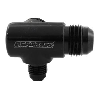 Aeroflow Thermostat Water Housing Tee Press-in Adapter fits Ford Barra Engine AF64-4046BLK
