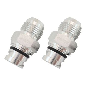 Aeroflow Screw In Cover Breather Adapter Silver fits Ford Coyote AF708-10-09S