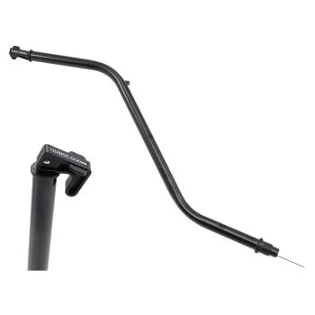 Aeroflow Locking Transmission Dipstick Black Finish Solid Tube Transmission Dipstick suit GM TH400 AF72-2400BLK