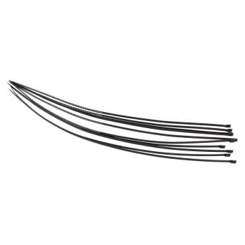 Aeroflow 4.6mm Snap Lock Ties Black Stainless Steel Cable Ties 10 pieces x 19" (500mm) Long AF91-7002BLK