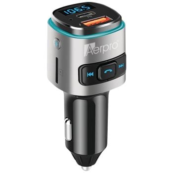 Aerpro APBT215 Bluetooth FM Transmitter With PD 30W USBC And Quick Charge 3.0 USBA