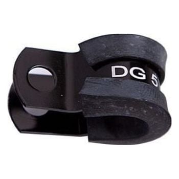 Aeroflow Cushioned P-Clamps 7/16" 11.1mm I.D Black Finish fits -6AN 200/250 Series Sold as a 5pk AF158-07BLK
