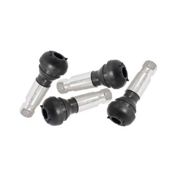 Aeroflow AF3060-0008 Rubber Pull-Thru Valve Stems Chrome Finish 4Pk