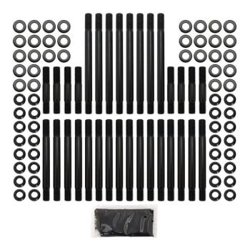Aeroflow Big Block Chevy 396-454 Head Stud Kit 12-Point Nuts fits Aeroflow 320cc and Edelbrock Performer RPM Cylinder Heads 8740 Grade Material AF37-2011
