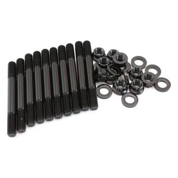 Aeroflow Mitsubishi 4G63 2 Bolt Main Stud Kit fits 2007 and Earlier 12-Point Nuts and 8740 Grade Material AF37-2250