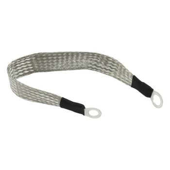 Aeroflow Ground/Earth Strap 300mm Long 5/16" and 3/8"Eyelet AF49-1093