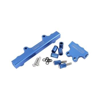 Aeroflow AF64-2213 Billet EFI Fuel Rails Blue suit 14mm Full Length Fuel Injectors fits Mazda Series 45 13B