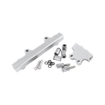 Aeroflow AF64-2213S Billet EFI Fuel Rails Silver suit 14mm Full Length Fuel Injectors fits Mazda Series 45 13B