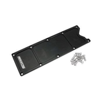 Aeroflow AF77-5015BLK GM LS1 Billet Valley Plate Black
