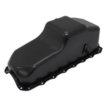 Aeroflow Holden 253 308 Standard Replacement Oil Pan Black Finish fits Holden Commodore VB-VT Front Sump 5.0L Capacity AF82-9308BLK