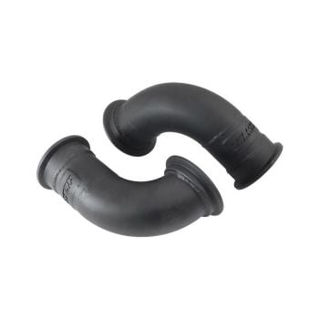 Aeroflow AF8200-2010 GM LS Twin Turbo Turn Up Adapter Manifolds 2.5in V-Bands and AF8080-1016 Flange Pair