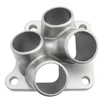 Aeroflow 4 into 1 Turbo Merge Collector 4G63 Factory OEM 4 Bolt Flange No Wastegate Hole Cast 304 AF8390-2000