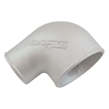 Aeroflow Tight Radius Reducer Cast 90 Degree Elbow Natural Finish 3" 76mm to 2" 51mm Outside Diameter AF8803-300-200