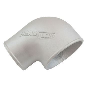 Aeroflow Tight Radius Reducer Cast 90 Degree Elbow Natural Finish 3" 76mm to 2-1/2" 63.5mm Outside Diameter AF8803-300-250