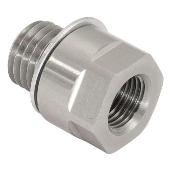 Aeroflow M10 x 1.00mm Reducer to Female M12 x 1.50mm fits Bosch Combined Temperature and Pressure Sensor AF912-M10-04SS