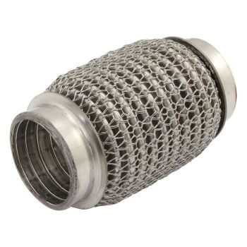 Aeroflow Stainless Steel Flex Joint with Mesh 1-3/4" I.D 304 Stainless Steel 4" Long AF9512-1750