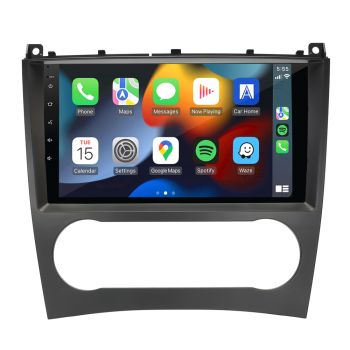 Aerpro AMAMC4 9" Apple CarPlay Andoid Auto Head Unit fits Mercedes C 2004-2006