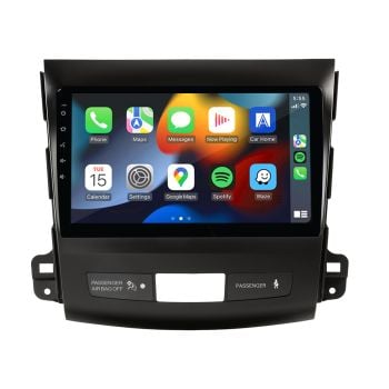 Aerpro AMMB12 9" Wireless Apple CarPlay Android Auto Head Unit fits Mitsubishi Outlander 2007-12 & Peugeot 4007 2009-12 Rockford