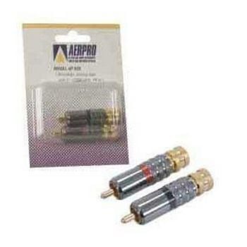 Aerpro AP606 RCA Locking Plug Twin Pack
