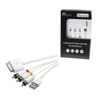 Aerpro APL35 Iphone to Composite AV Lead 1.5m