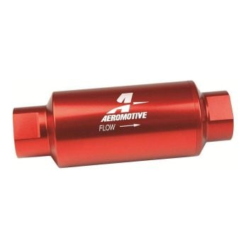 Aeromotive 10 Micron HighFlow Fuel Filter 10 Ports. Red Anodized Finish ARO12301