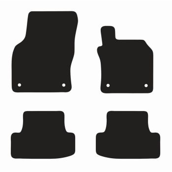 RubberTree Executive Rubber Car Floor Mats fits Audi Q2 2017-on AU052TPR