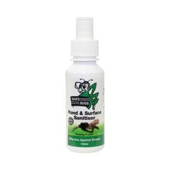 Bars Bugs Hand and Surface Sanitiser 125mL BBHSS125