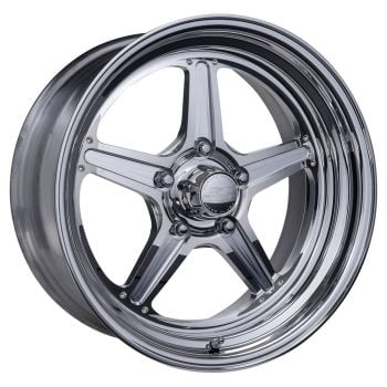 Billet Specialties Street Lite 15" x 6" Wheel Polished 5 x 4.75" Bolt Circle with 3.5" Backspace BSRS23580L6135