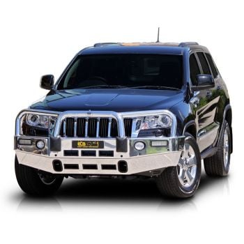 ECB Black Ripple Bullbar with Bumper Lights fits Jeep Grand Cherokee MY12 Laredo MY12-MY13 BJ79SYB